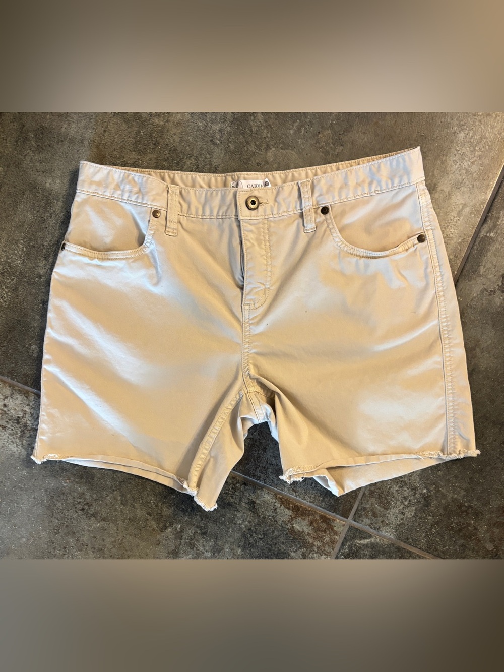 Carve Designs Khaki Shorts with Pocket Detail